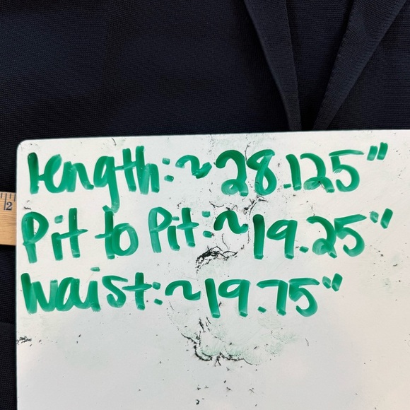 Roolee Black Open Front Long Blazer Cardigan Black Womens Size Small - Picture 9 of 9